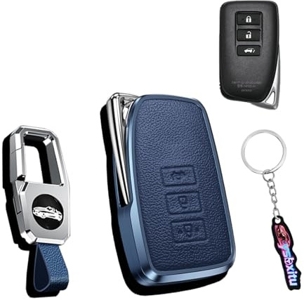 Ysbxitu Schlüsselhülle Schlüsseletui Abdeckung schlüsselbox keyless go schutz Passt für Lexus CT GS GX IS ES LS LC LX NX RX RC ES300h Metall Fernbedienung Cover Geschenkidee Zubehör Auto-Liebhaber