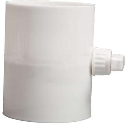 LOVIVER Serranda di volume manuale del condotto, valvola di regolazione in PVC, serranda antiriflusso, diramazione del condotto dell'aria, Diametro Interno 110 Mm