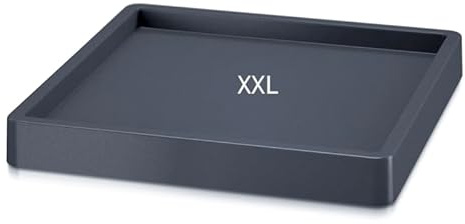 MELTOM Mobile Plattform für Blumentopf mit Rädern Mobile Saucer ECKIG, Farbe Anthrazit (XXL - 41 cm, ECKIG)