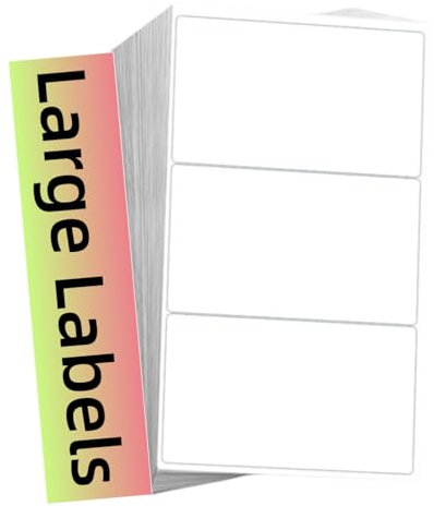 45 Large Labels for Storage Boxes, Large Labels Stickers with Anti Smudge Coating, Storage Box/Jars Label,White Label Sticker,4 * 2.4 Inch Removable