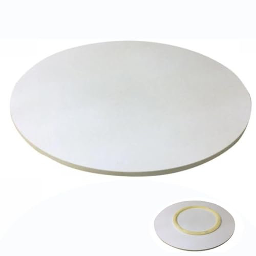 Großer runder drehbarer Esstisch-Tablett, Organizer, Holzteller, 50,8 cm, 61 cm, 68,6 cm, 76,2 cm, 91,4 cm, 101,6 cm, Beige, 50 cm