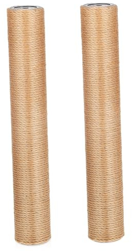 DECOMELODY Rascadores De Yute Natural para Gato 6 Cm De Diámetro 40 Cm De Largo Repuesto para Estructura De Escalada Uso Interiores para Gatos y Gatitos