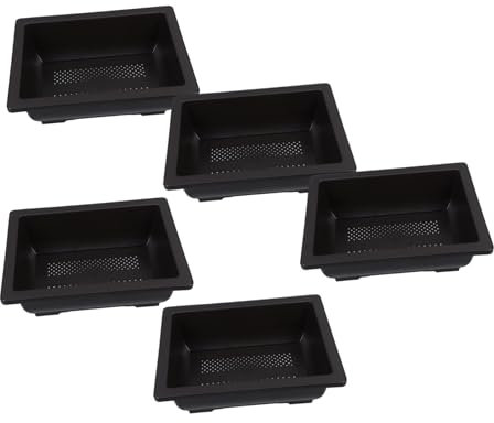 SEWOART 5pièces Lot de Pots de Fleur Plastique pour Semis et Orchidées pour Aération et Arrosage Pots de Pépinière pour Plantes Intérieur et Extérieur