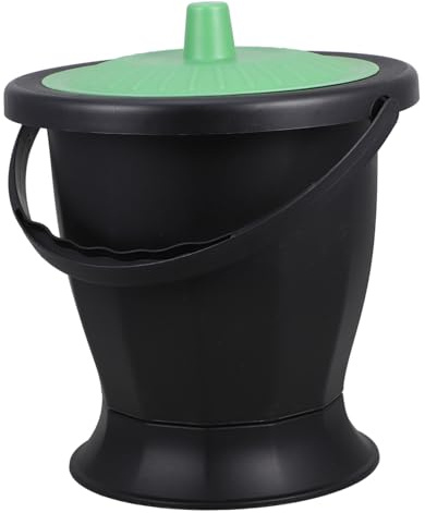 OATIPHO Orinal Adulto Portátil de Plástico Reutilizable con Base Plana y Tapa, Estable y Seguro para Embarazadas y Personas Mayores en Uso Doméstico