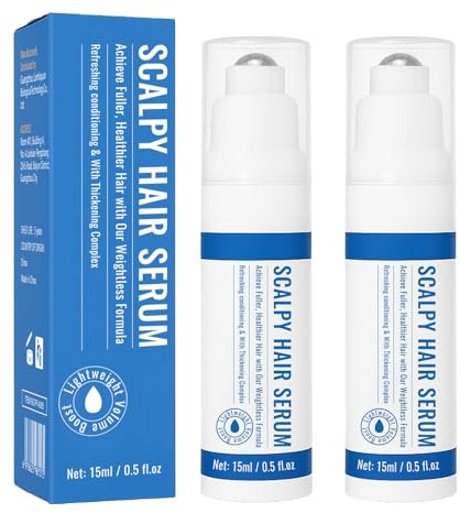 2PCS Scalpy Hair Serum | Hair Growth Serum for Men & Women | Scalp Treatment with Niacinamide, Tea Extract | Reduces Hair Loss, Promotes Hair Regrowth, Non-Greasy, Refreshing, for Thicker Hair