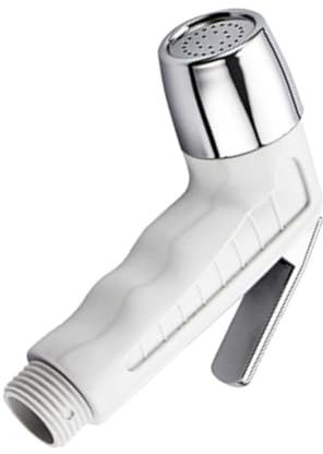 Homoyoyo Spruzzatore Bidet Portatile per Wc e Bagno Accessorio Delicato Bianco Ugello per Pulizia Igienica e Irrigazione Resistente e Pratico per Casa e Giardino