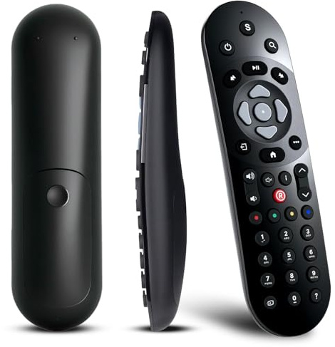 Télécommande commande vocale de rechange universelle, télécommandes infrarouge compatible avec toutes les S-ky Q/Q TV Box, S-ky Q Mini Box et S-ky Q Silver Box, avec distance de fonctionnement de 10 m