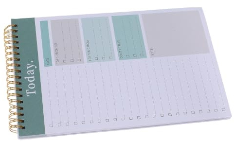 OATIPHO Y De Notas Planificación Productividad Hogar Encuadernación Desprendible Páginas Rayadas Encuadernadas Elemento Con Agenda En Espiral - Diario De Reuniones