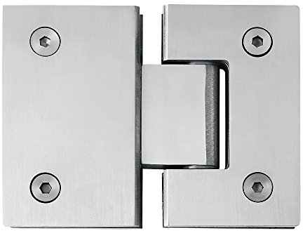 Alise Heavy Duty 180 gradi vetro porta armadio vetrina porta doccia in vetro morsetto cerniera, SUS304, finitura in acciaio spazzolato