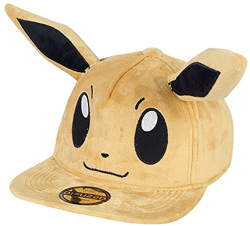 Pokémon Evoli Unisex Cap braun Fan-Merch, Gaming, Geschenke, Nintendo