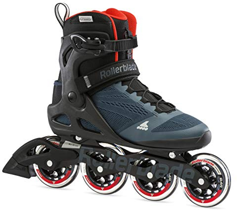 Rollerblade MACROBLADE 90, Pattini in linea, blu orion/arancio speziato, 46, uomini