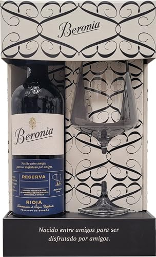 Beronia Reserva - Vino D.O.Ca. Rioja - 750 ml - Estuche con copa de regalo