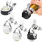 DIKEBAO 4 Pcs Tapon Cava Champagne Tapon Botella Cava Tapon Hermetico para Cava Tapa Botellas de Vino Tapones Universal para Conservar el Cava Vino Champagne, Antigoteo Mantiene el Fresco 10 Días
