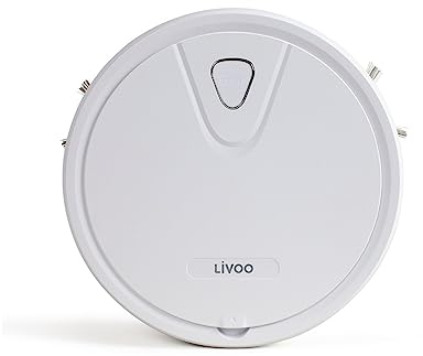Livoo - Aspirateur Robot DOH135 - Puissance d'aspiration 800 Pa, Batterie Lithium Rechargeable, filtration Haute Performance