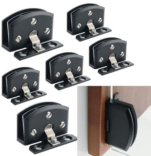 Cokritsm Scharniere Glastüren Klemmscharniere für 5-7mm Glas | Glastür Scharnier Aus Zinklegierung Türbeschlag Türbeschläge Beschlag Verstellbare Türklammer für Vitrine Weinschrank