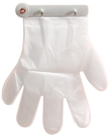akoba Disposables Glove Holder Organizer, Glove Holder Wall Mount with 100PCS Gloves, Creative Glove Organizer, Glove Dispenser, Kitchen Gadget, for Food Handling Cleaning Hairdressing