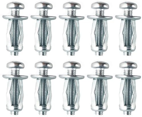 10 Stück M4x20 Hohlraum Metallanker, Robuste Hohlwandanker Spreizdübel für Heimdekoration und Befestigungen an Hohlraum und Gipskartonwänden