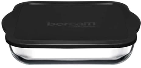 Pasabahce, Borcam Backbleche 3200cc Plastic Cover Black Cover, 59024, Transparent