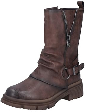 Rieker Bottines courtes pour femme - Marron - Pointure 38 EU, marron, 38 EU