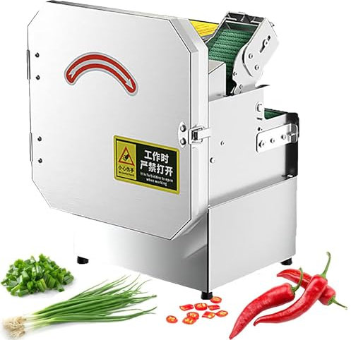 Picadora eléctrica de verduras, alta velocidad de 300 kg/h, perfecta para picar pimientos, cebollas, hierbas y más, ideal para uso comercial