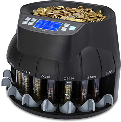 ZZap CS40 - Contamonete automatica in euro, Macchina conta-denaro, Macchina conta-soldi, Conta rotoli di monete