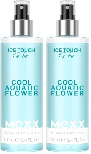 MEXX Ice Touch Woman Body Mist, belebendes, blumig-frisches Körperspray für Frauen, 250ML (Packung mit 2)