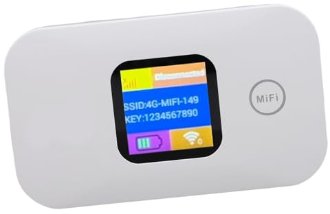Jectse 4G Let Hotspot Mobile, Router WiFi Portatile per Viaggi con Slot della Scheda SIM, Dispositivo Hotspot Ad Alta velocità da 300 Mbps Connetti Fino a 10 Dispositivi, Plug and