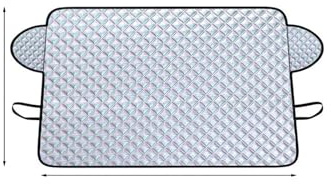 Pare-Soleil vitres latérales Pare-Brise Pare-Neige 4 Couches Antigel Et Anti-Glace Pare-Soleil Coupe-Vent Pare-Soleil Pare-Soleil pour Vitres Automobiles Parasol Voiture avec