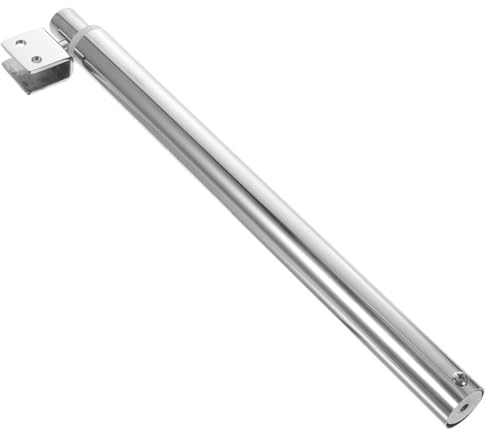 Barre Argenté de Support 304 Acier en Mur-vitre Inoxydable