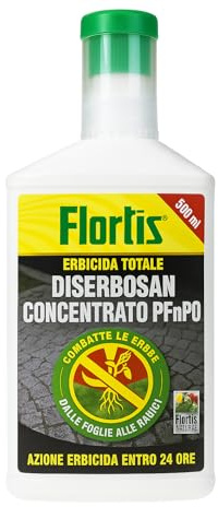 Diserbante Totale Concentrato 500 ml – A base di Acido Pelargonico – Erbicida PFnPO Rapido Contro Erbe Infestanti, Muschi e Alghe – Non nocivo per Api, Lombrichi e Acari Utili – Libera Vendita
