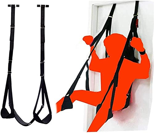 TGHYRF Columpio de interior ajustable de cuero de felpa for puerta, columpio de amor SM capacidad de carga de 150 kg, juguetes sexuales for parejas