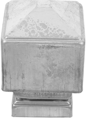 UKCOCO Postes de Cerca de Hierro Galvanizado y Alta Resistencia Remate 60x60mm Diseño Creativo para Decoración Exterior y Protección del Jardín