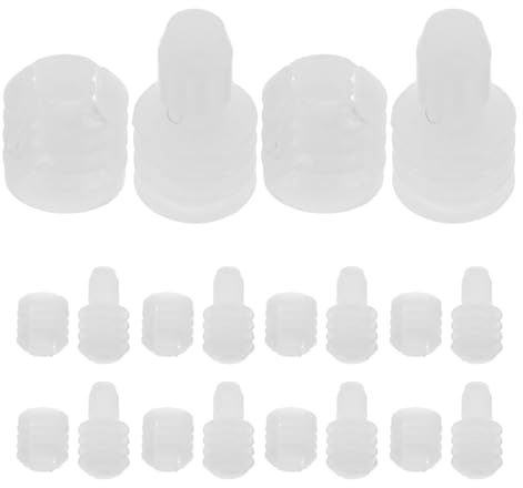 minkissy 100 Inserts de Charnière en Nylon Solide, Fixations à Goujon pour Assemblage de Meubles, Jeu de 100 Pièces, Connecteurs D’assemblage Polyvalents pour Armoires Cuisine et Meubles