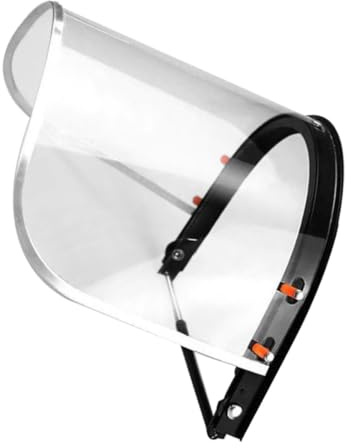 Transparenter Spritzschutzvisier für Schutzhelm, Beschlagfrei, Polieren | Aluminiumlegierung und Pvc, Hohe Transparenz, für Schleifen und Polieren, mit Klarer Sicht Zufällige Farbe