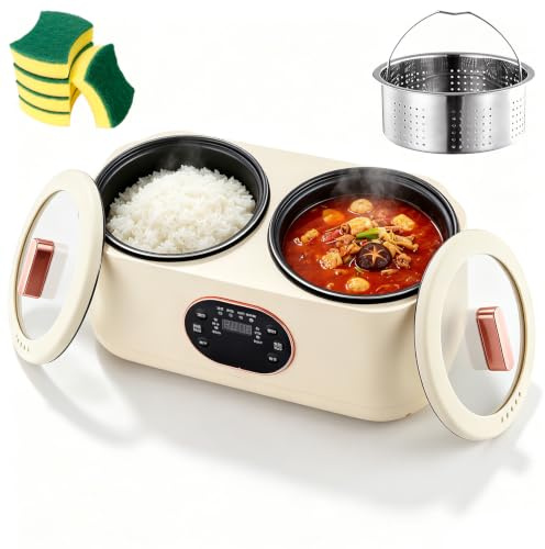Multifunktionell Dubbelriskokare 3.6L Elektrisk Slow Cooker