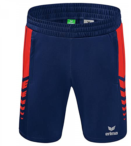Erima unisex - barn Six Wings Worker Short (1152214), new navy/röd, 128
