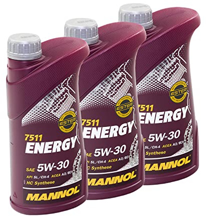 Motoröl MANNOL 5W-30 Energy API SN/CH-4 3 X 1 Liter