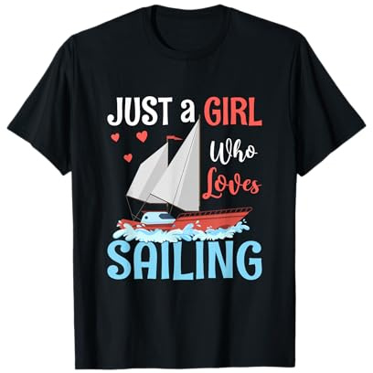 Nur ein Mädchen, das Segeln liebt T-Shirt