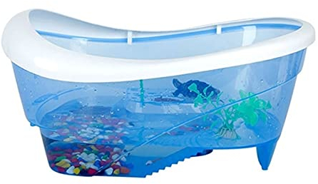 Aquarium Schildkröten Schildkrötenhaus mit Entwässerung, fluchtsicherer Schildkrötenkasten, großes Tank, brasilianische Schildkrötenvilla, mit Terrasse, Terrarium, Turtle-Tank, Kunststoff Aquarien