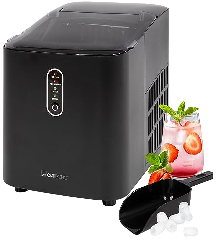 Clatronic EWB 3798 Machine à glaçon incornporé/sur pied 12 kg/24h 120 W Noir