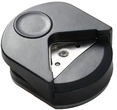 ZAAWUUT Mini-Eckenrunder Papierstanzer R4 Filetschneider, DIY-Bastelmaschine, Papierschneider, Karte, Foto-Eckenschneider, Büro, Schule, Fotostudio-Zubehör (Schwarz)