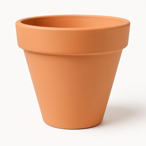 FRANCACOR Maceta Barro Terracota Natural Jardin Interior Exterior Calidad (53 X 47 CMS)