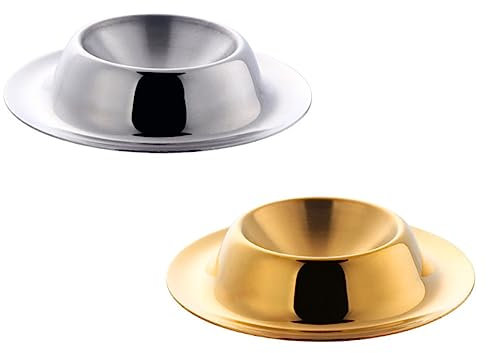 Ciieeo 4 Stück Edelstahl Eier Edelstahl Eierregal Eierablage Eierhalter Tasse Frühstücks Eierständer Heim Eierhalter Frühstücks Eierbecher Eierbecher Halter Eierbecher Für