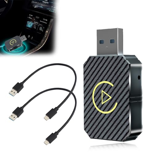 CarPlay Inalámbrico y Android Auto Sin Cable - Reproductor Dual para Coche con Cable e Inalámbrico, Compatible con Android