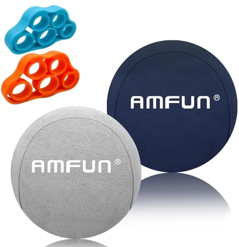 AMFUN Stressball für Erwachsene, Antistress-Bälle, Handtherapie-Übungs-Stressball-Bundle, Gel Antistressball, Anti Stress Bälle für Konzentration, Knetball Spielzeug