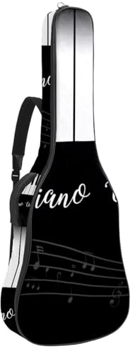 Eslifey Tasche für Akustikgitarre, niedlich, mit Wal, verstellbarer Schultergurt, Gitarrenkoffer, Gigbag 101,6 cm, 104,7 cm, 106,7 cm, Mehrfarbig 4, 42.9x16.9x4.7 in, Taschen-Organizer