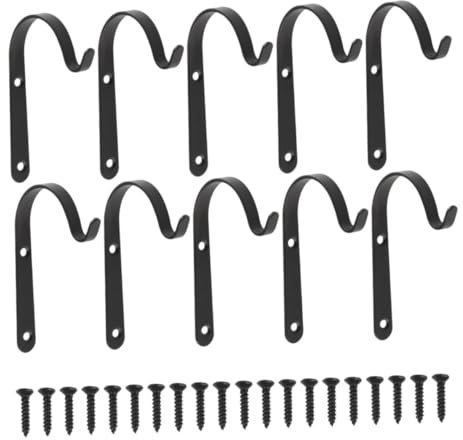 Happyyami 10sätze Hängende Pflanzenhalterung Aufhängehaken Für Blumenkörbe Und Blumentöpfe Gartenaufhänger Für Wandregal Bonsai-Halter Und Gartenbedarf Laternenhalterung Geeignet