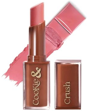 Cookie & Crush Matte Lipstick – Caramel Cravings | Long-Lasting Lipstick for Women | Enriched with Cocoa Butter & Rosehip Oil | Soft-Matte Finish | Nourishing & Non-Drying Formula | 3.4g