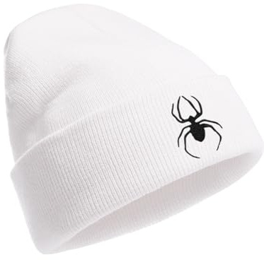 YAMEIZE Stilvolle Beanie Strick Mützen für - Damen Herren Slouchy Strick Mütze Winter Gothic Skull Cap Warme Mütze Outdoor