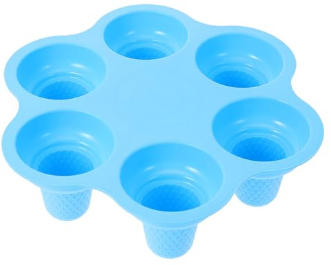 TOPPERFUN Molde de Silicona para Helados DIY de Cavidades Resistente Temperaturas Compacto y Ligero para Hacer Polos Caseros Refrigerador Color Azul